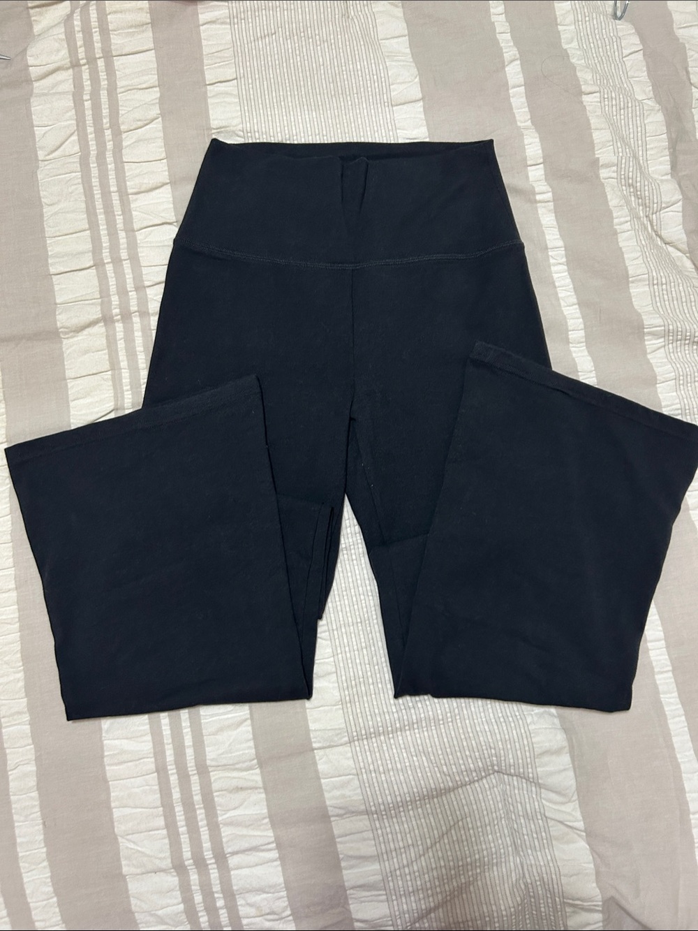 Black High-Waist Women's Flare Leggings